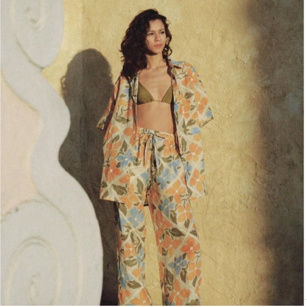 Soleil Soleil Linen SET in Floreale Naturale